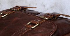 Genuine Leather Mens Cool Messenger Bag Chest Bag Bike Bag Cycling Bag for men - imessengerbags