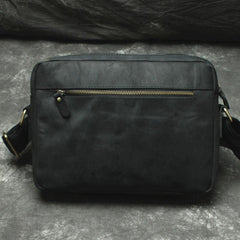 Handmade Leather Mens Cool Small Messenger Bag iPad Bag Chest Bag Bike Bag Cycling Bag for men - imessengerbags