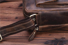 Genuine Leather Mens Cool Messenger Bag SHOULDER BAG CHEST BAG BIKE BAG CYCLING BAG - imessengerbags