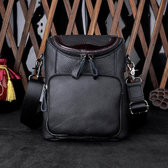 Leather Belt Pouch Mens Small Cases Waist Bag Hip Pack Belt Bag Fanny Pack Bumbag for Men - imessengerbags