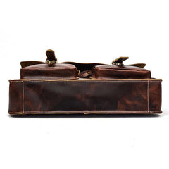 VINTAGE LEATHER MENS Large BRIEFCASEs BUSINESS BRIEFCASE Cool SHOULDER BAG HANDBAGS FOR MEN - imessengerbags