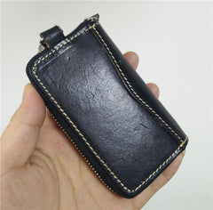 Handmade Mens Leather Biker Key Wallets Cool Small Key Wallet Key Holders