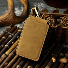 Handmade Leather Mens Cool Key Wallet Car Key Holder Case Card Wallet for Men - imessengerbags