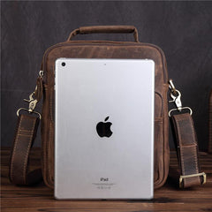 Genuine Leather Mens Cool Messenger Bag Work Bag Satchel Bag Briefcase Bag for men - imessengerbags