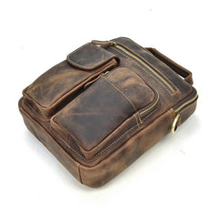 Genuine Leather Mens Cool Messenger Bag Work Bag Satchel Bag Briefcase Bag for men - imessengerbags