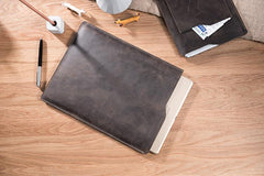 Handmade Leather Mens Clutch Cool Slim iPad Pro Case iPad Pro Cover for Men