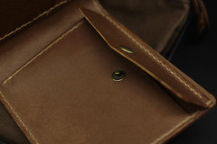 Handmade Leather Tooled Predator Mens billfold Wallet Cool Leather Wallet Slim Wallet for Men - imessengerbags