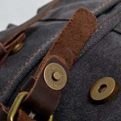 Cool Canvas Leather Mens Womens College 14'' Green Backpack Travel Backpack Computer Backpack for Men - imessengerbags