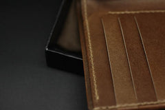 Handmade Leather Tooled World of Warcraft Lich King Mens billfold Wallet Cool Leather Wallet Slim Wallet for Men - imessengerbags