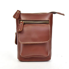Leather Belt Pouch Mens Cases Waist Bag Hip Pack Belt Bag Fanny Pack Bumbag for Men - imessengerbags