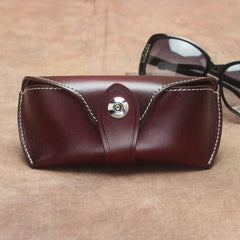 Handmade Mens Leather Glasses Case Glasses Box Glasses Holder For Men - imessengerbags