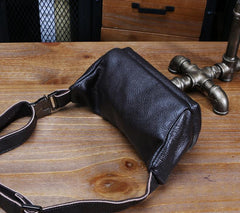 Leather Mens FANNY PACK MENS WAIST BAG HIP PACK BELT BAG FOR MEN