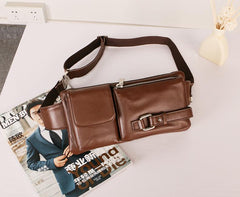 Leather Mens FANNY PACK MENS WAIST BAG HIP PACK BELT BAG FOR MEN