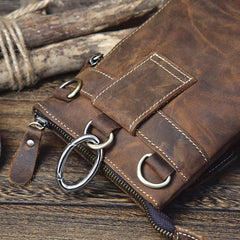 Leather Belt Pouch Mens Cases Waist Bag Hip Pack Belt Bag Fanny Pack Bumbag for Men - imessengerbags