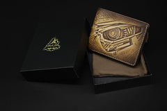 Handmade Leather Tooled Transformers Megatron Mens billfold Wallet Cool Leather Wallet Slim Wallet for Men - imessengerbags