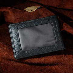 Handmade Leather Mens Cool Slim Leather Wallet Card Wallet Holders Men Small Wallets Bifold for Men - imessengerbags