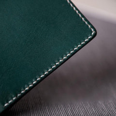 Handmade Leather Mens Cool Slim Leather Wallet Men Small Wallets Bifold for Men Women - imessengerbags