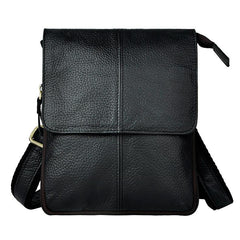 Mens Leather Small COURIER BAG Side Bag Waist Pouch Holster Belt Case Belt Pouch for Men - imessengerbags