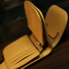 Handmade Leather Biker Wallet Mens Cool Chain Wallet Trucker Wallet with Chain - imessengerbags