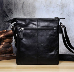 Genuine Leather Mens Cool Messenger Bag Chest Bag Bike Bag Cycling Bag for men - imessengerbags