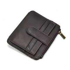 Cool Leather Mens Wallet Slim Wallet Card Front Pocket Wallet for Men - imessengerbags