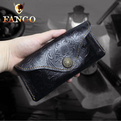 Handmade Leather Floral Sunglass Case Mens Women Cool Glasses Box Glasses Case Glasses Holder for Men