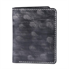 Handmade Leather Mens Cool Slim Leather Wallet Men Small Wallets Bifold for Men - imessengerbags