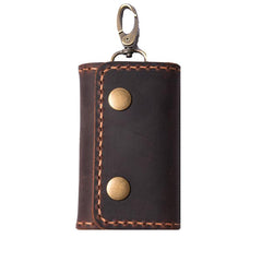 Handmade Leather Mens Cool Key Wallet Car Key Holder Car Key Case for Men - imessengerbags