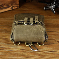 Leather Belt Pouch Mens Small Cases Waist Bag Hip Pack Belt Bag Fanny Pack Bumbag for Men - imessengerbags