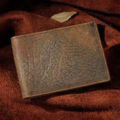 Handmade Leather Mens Cool Slim Leather Wallet Card Wallet Holders Men Small Wallets Bifold for Men - imessengerbags