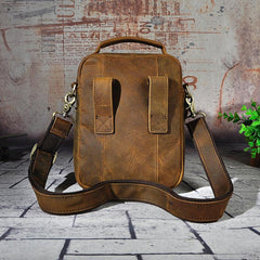Leather Belt Pouch Mens Small Cases Waist Bag Hip Pack Belt Bag Fanny Pack Bumbag for Men - imessengerbags