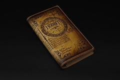 Handmade Leather Tooled Hobbit Mens Long Wallet Cool Leather Wallet Clutch Wallet for Men - imessengerbags