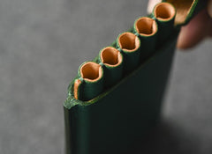 Handmade Brown Leather Womens 5pcs Cigarette Holder Case Cool Custom Cigarette Case for Women - imessengerbags