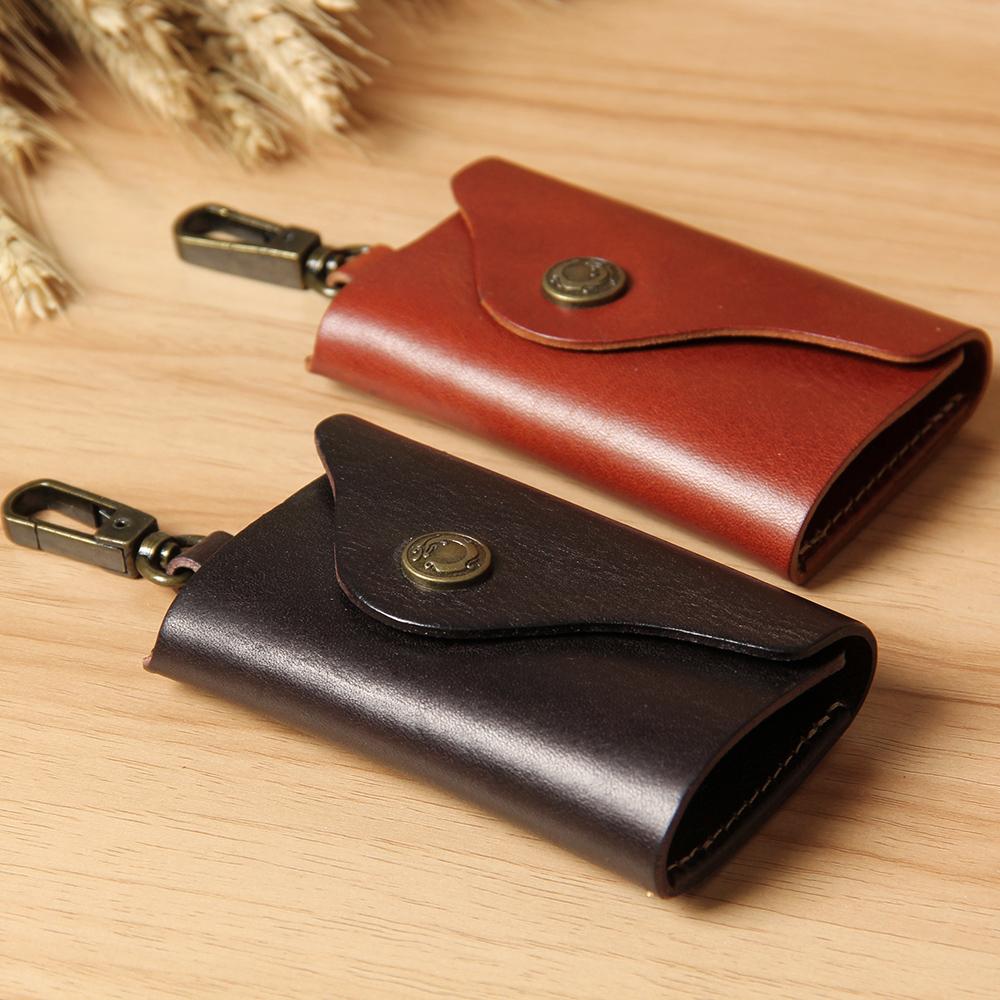 Handmade Mens Leather Biker Key Wallets Cool Small Key Wallet Key Hold –  imessengerbags