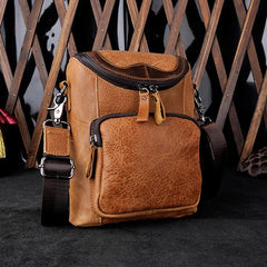 Leather Belt Pouch Mens Small Cases Waist Bag Hip Pack Belt Bag Fanny Pack Bumbag for Men - imessengerbags