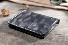 Handmade Leather Mens Cool Slim Leather Wallet Men Small Wallets Bifold for Men - imessengerbags