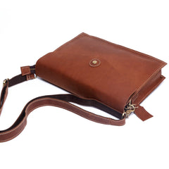 Genuine Leather Mens Cool Messenger Bag Clutch Bag Chest Bag Bike Bag Cycling Bag for men - imessengerbags