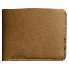 Handmade Leather Mens Cool Slim Leather Wallet Men billfold Wallets Bifold for Men - imessengerbags