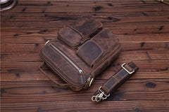 Genuine Leather Mens Cool Messenger Bag Work Bag Satchel Bag Briefcase Bag for men - imessengerbags