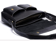 Genuine Leather Mens Cool Messenger Bag Chest Bag Bike Bag Cycling Bag for men - imessengerbags