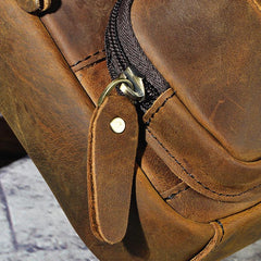 Leather Belt Pouch Mens Small Cases Waist Bag Hip Pack Belt Bag Fanny Pack Bumbag for Men - imessengerbags