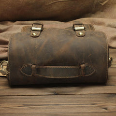 Vintage Mens Leather Camera Bag Small Messenger Bag Cross Body Bag For Men - imessengerbags