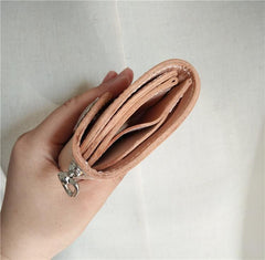 Handmade Mens Leather Small Biker Chain Wallets Cool billfold Biker Wallets with Chain - imessengerbags