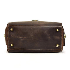 Handmade Leather Mens Cool Small Messenger Bag SLR Camera Case Bag Cycling Bag for men