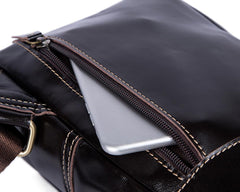 Leather Cool Chest Bag Sling Bag Sling Crossbody Bag Sling Travel Bag Hiking Bag For Mens - imessengerbags