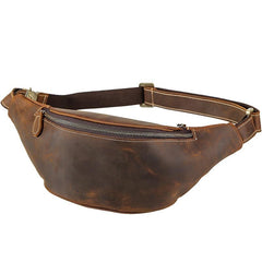 Cool Mens Leather Belt Bag Fanny Pack Waist Bags For Men
