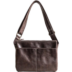 Genuine Leather Mens Cool Small Messenger Bag iPad Bag Chest Bag Bike Bag Cycling Bag for men - imessengerbags