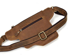 TRENDY LEATHER MENS FANNY PACK FOR MEN BUMBAG Vintage WAIST BAG for Men