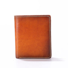 Vintage Leather Men Slim Small Wallet Bifold Small Wallet for Men - imessengerbags