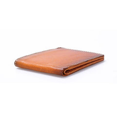 Vintage Leather Men Slim Small Wallet Bifold Small Wallet for Men - imessengerbags